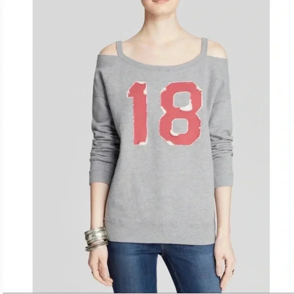 Free People French Terry Stadium Sweatshirt - Picture 1 of 8